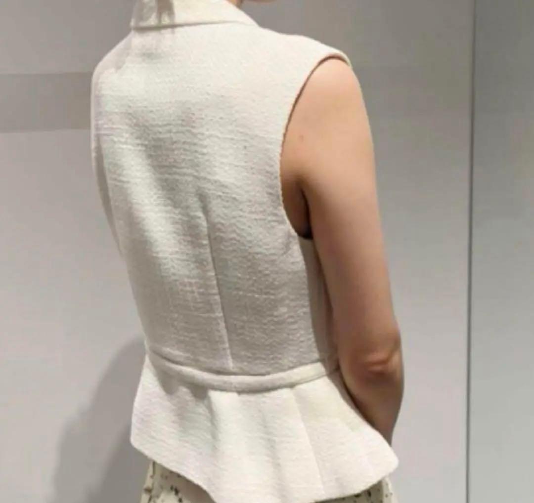 CELFORD 新品未使用　ベルト付きペプラムショートジレ　セルフォード　MIX