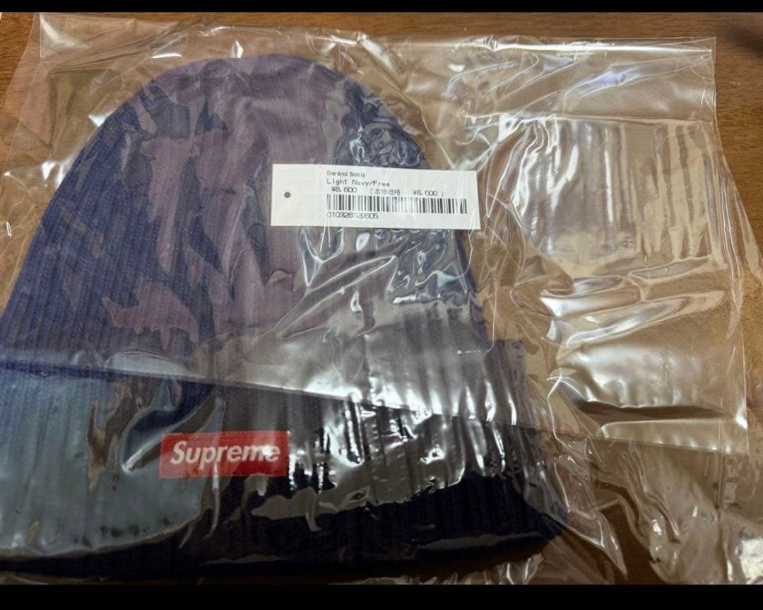 【新品タグ付き】Overdyed Beanie (SS25) ネイビー