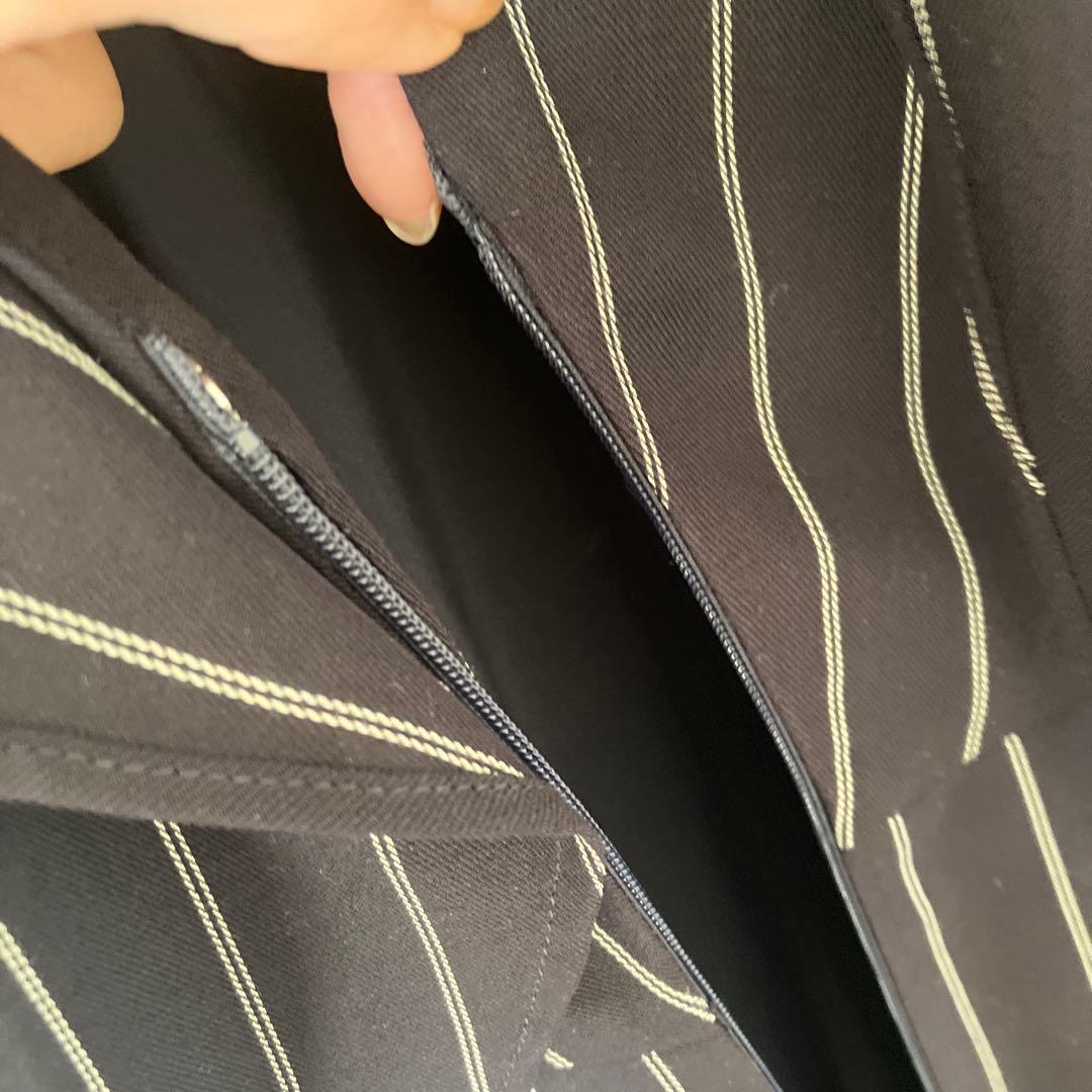 ワンピース CLANE STRIPE TIE ARRANGE FLARE ONEPIECE