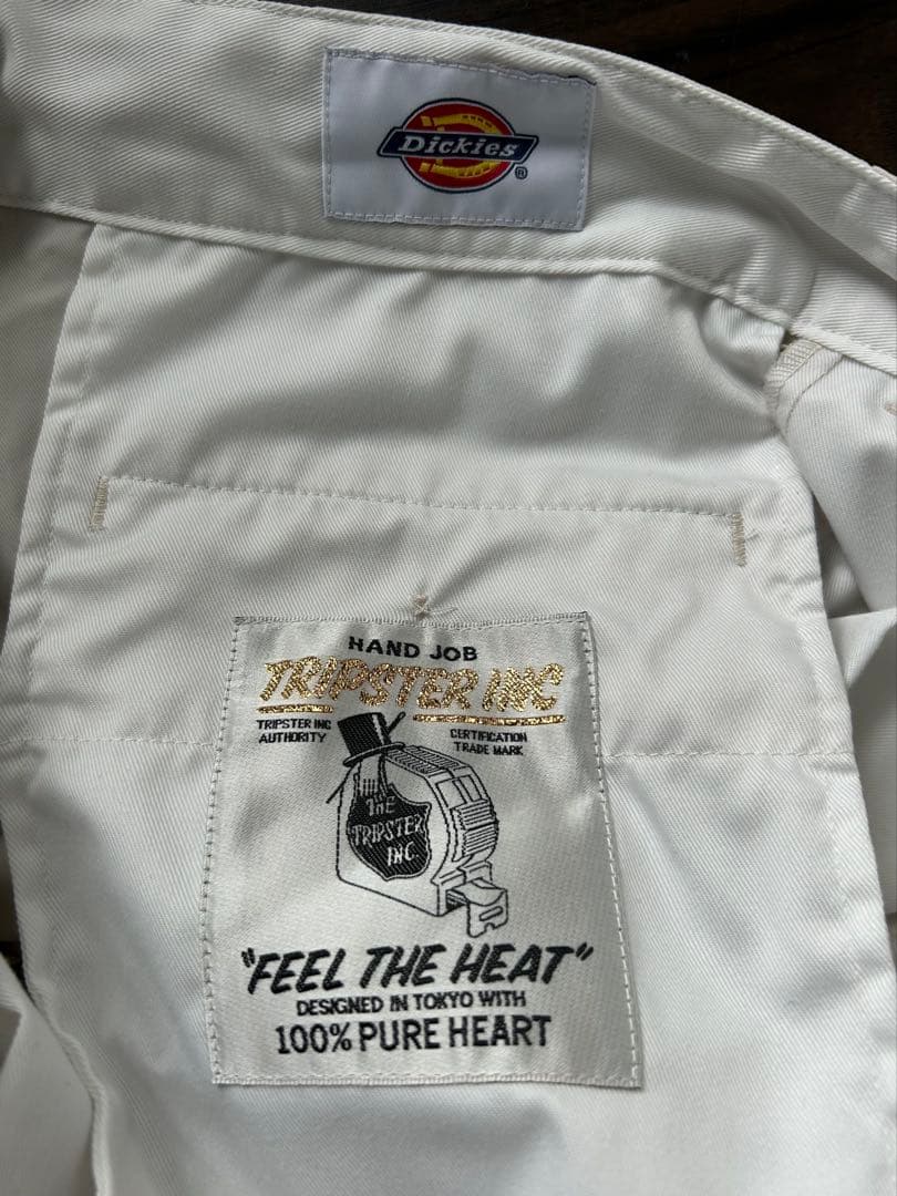 Dickies×TRIPSTER第6弾！Lサイズ OFF WHITE