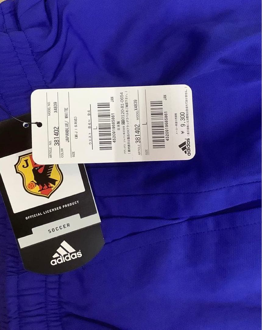 日本代表トレーニングウェア　ジャージ上下セット　Lサイズ　1999年モデル⁉︎