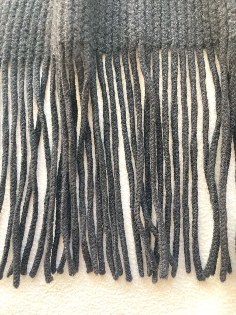 バランタイン　ピュア・カシミヤ100 旧タグ　マフラー　ブラック　美品