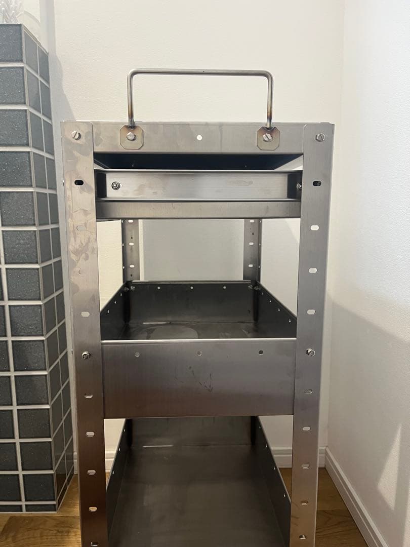 ステンレススチール 3段キッチンワゴン【MILLS type s】