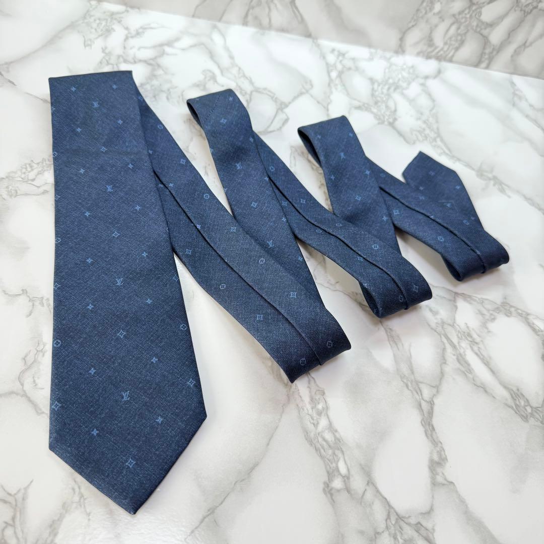 ✨未使用級✨ 現行 LOUISVUITTON ネクタイ シルク100 モノグラム