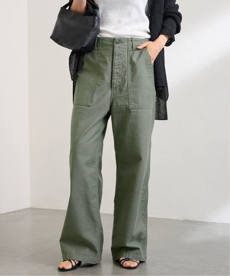 FRAMeWORK バックサテンベイカーパンツ