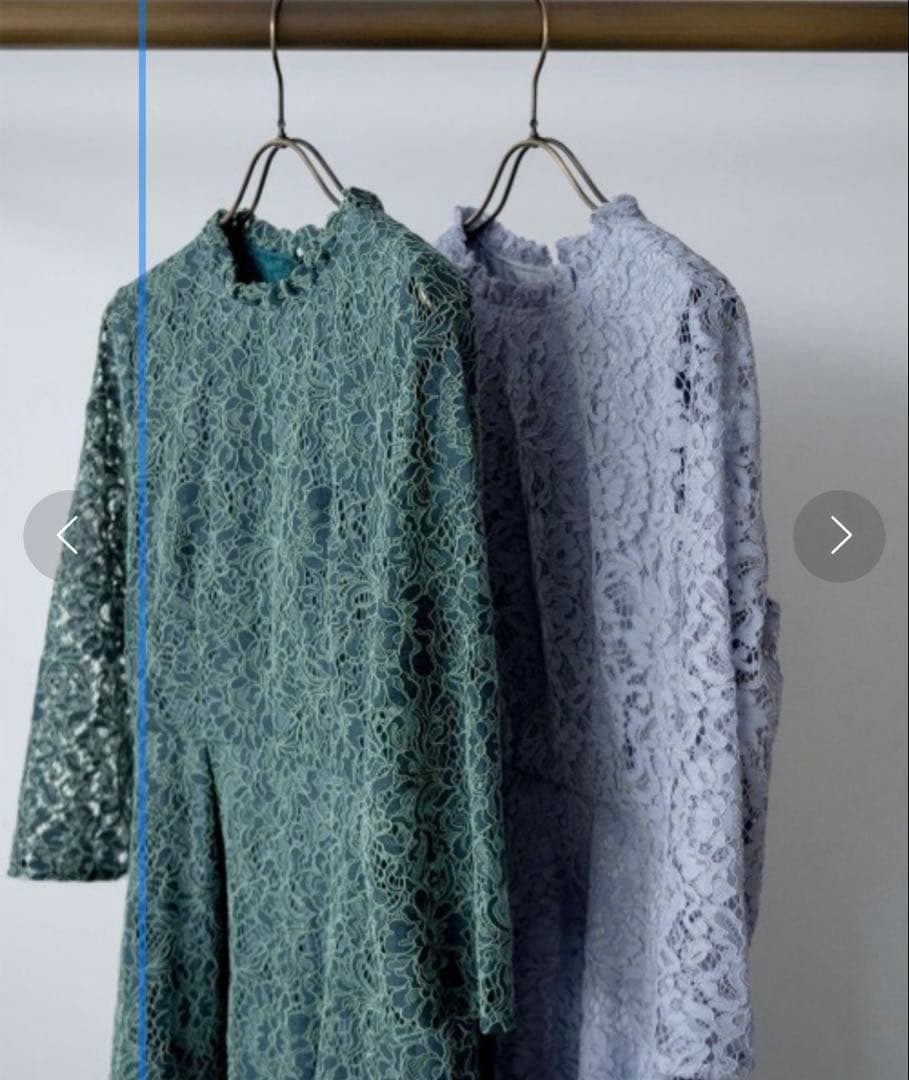 ★最終値下★美品　カエン　総レース　ワンピース　緑　グリーン