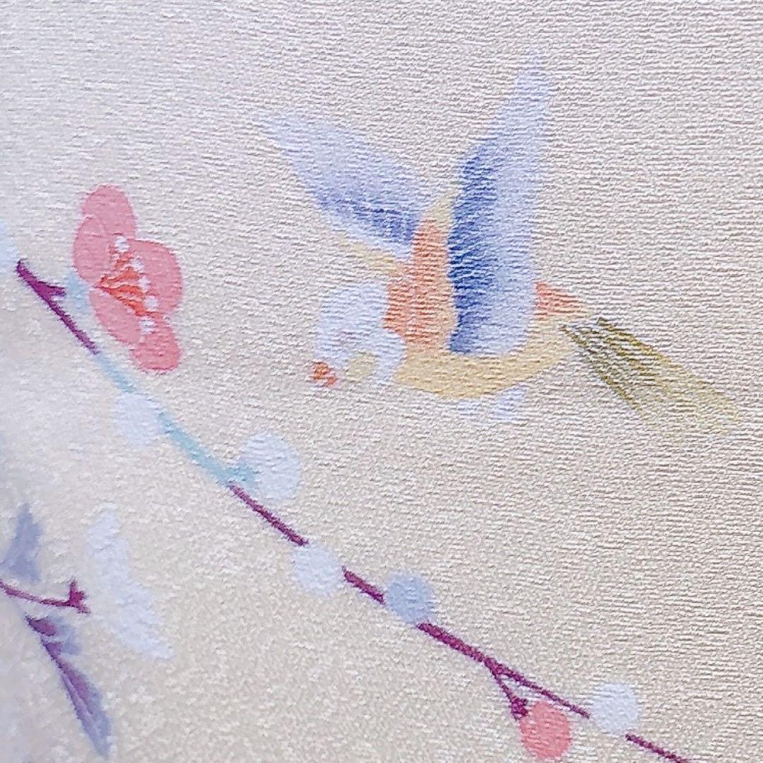 美品　訪問着　さが美　フルセット　裄66 友禅 卒業式　入学式　M S 鳥　黄色