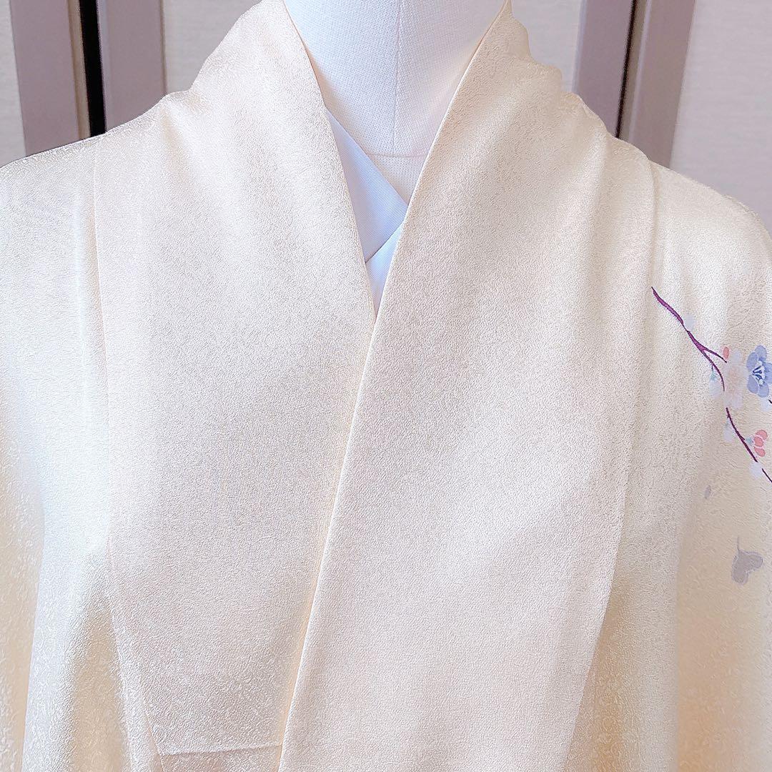 美品　訪問着　さが美　フルセット　裄66 友禅 卒業式　入学式　M S 鳥　黄色