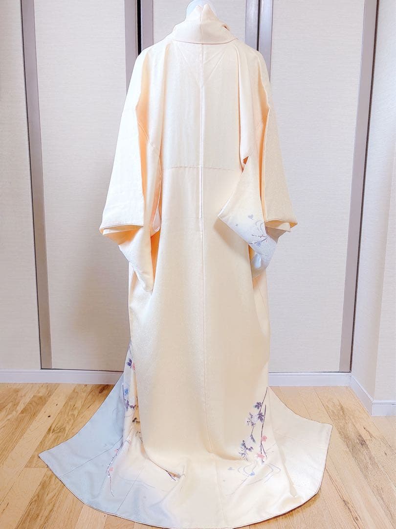 美品　訪問着　さが美　フルセット　裄66 友禅 卒業式　入学式　M S 鳥　黄色