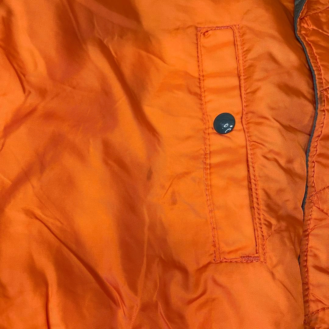 90s USA ALPHA アルファ MA-1 フライトジャケット カーキ L