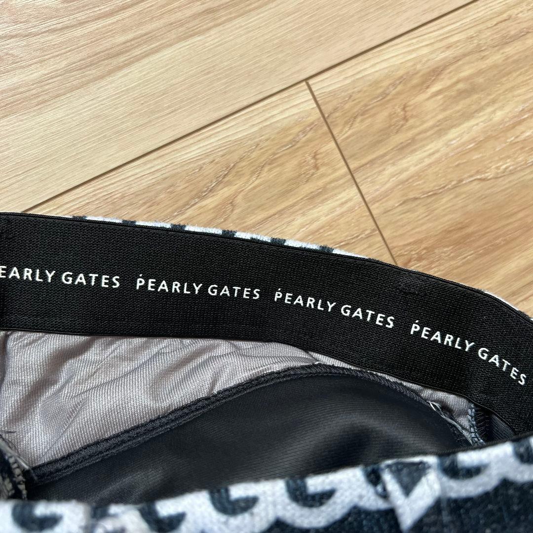 PEARLY GATES パーリーゲイツ　総柄　中綿入り　ゴルフパンツ　ロゴ