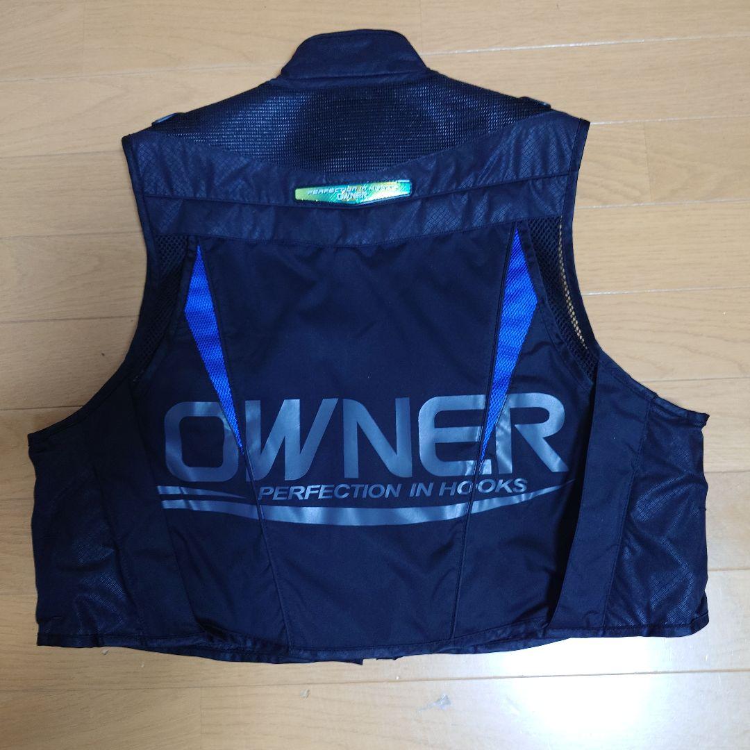 OWNER フィッシングベスト M 黒/青