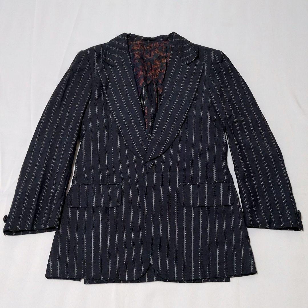 【70s】ビンテージ ファッション・スーツ セットアップ ストライプ 超希少！