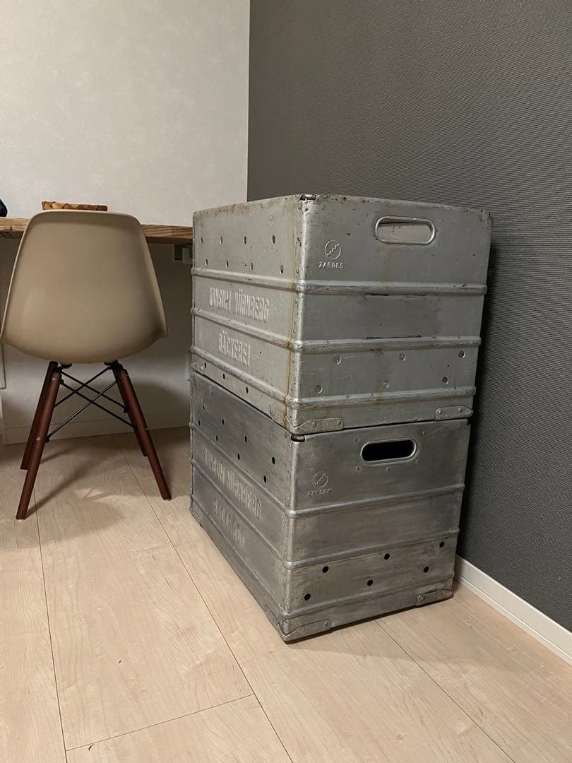 ① Zarges アルミコンテナ ヴィンテージ インテリア ユーロ キャンプ