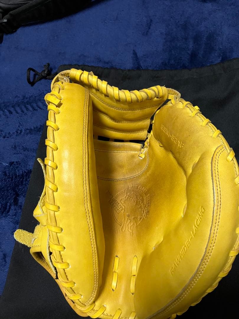 イエロー レザー キャッチャーミット