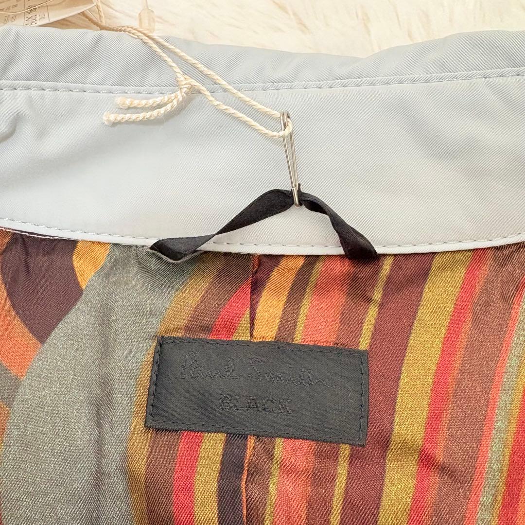 新品タグ付き✨ポールスミスブラック　大きいサイズ　中綿　トレンチコート　総柄