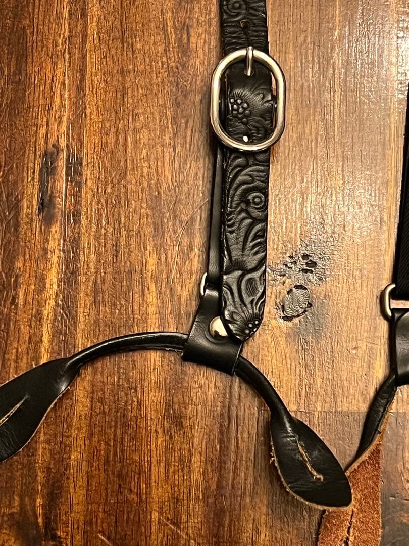 A GOODTIME PRODUCTIONレザー サスペンダー　ベラフォンテ