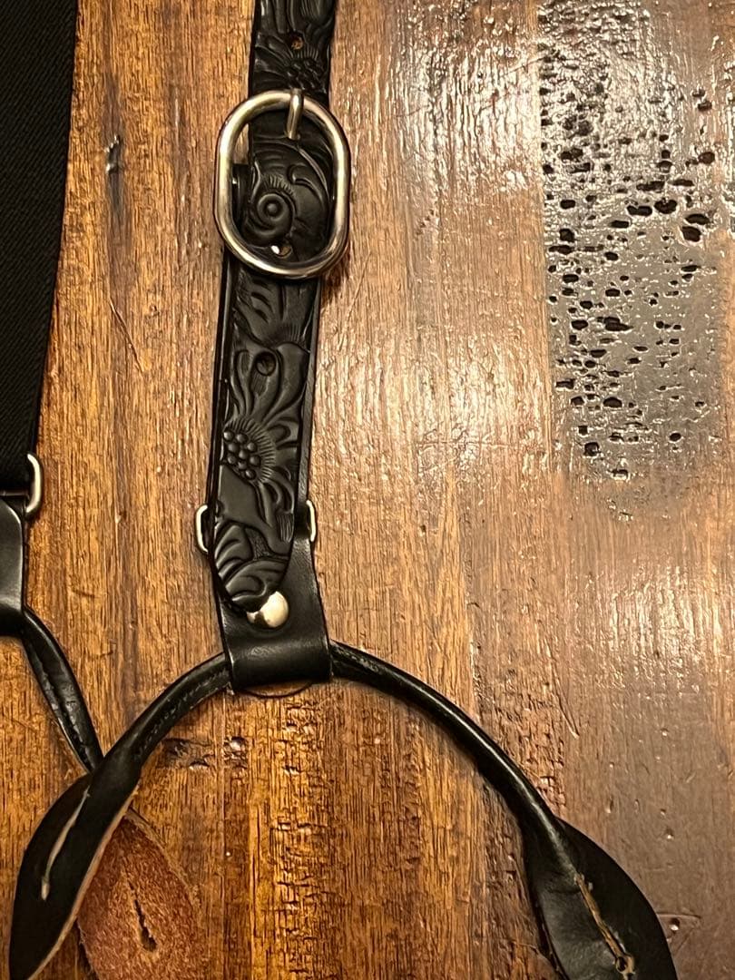 A GOODTIME PRODUCTIONレザー サスペンダー　ベラフォンテ