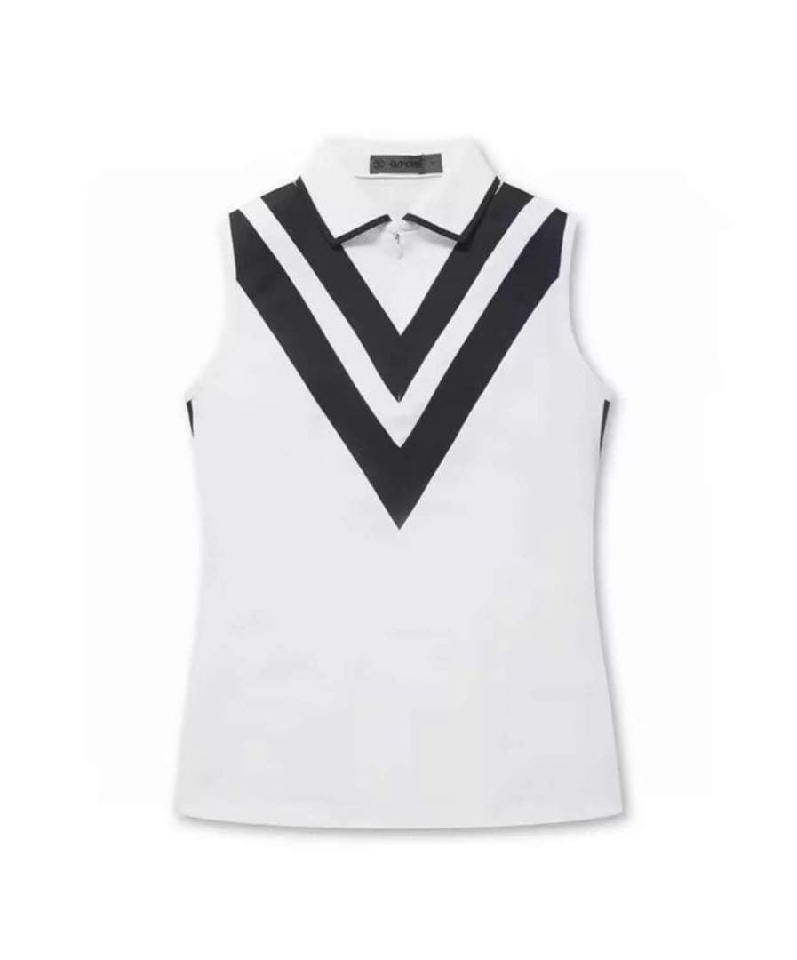 ジーフォア ゴルフレディース ノースリーブ ポロシャツ スカート 上下2点セット