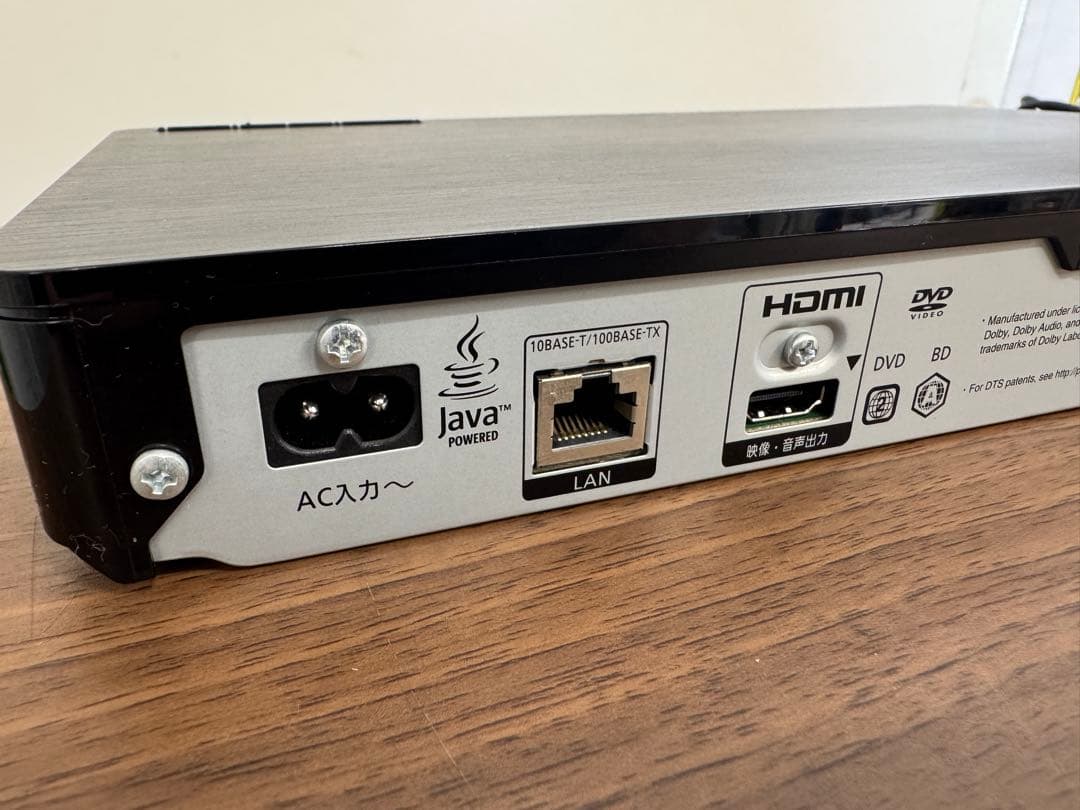 F066　Panasonic　4K ブルーレイプレーヤー DMP-BDT180