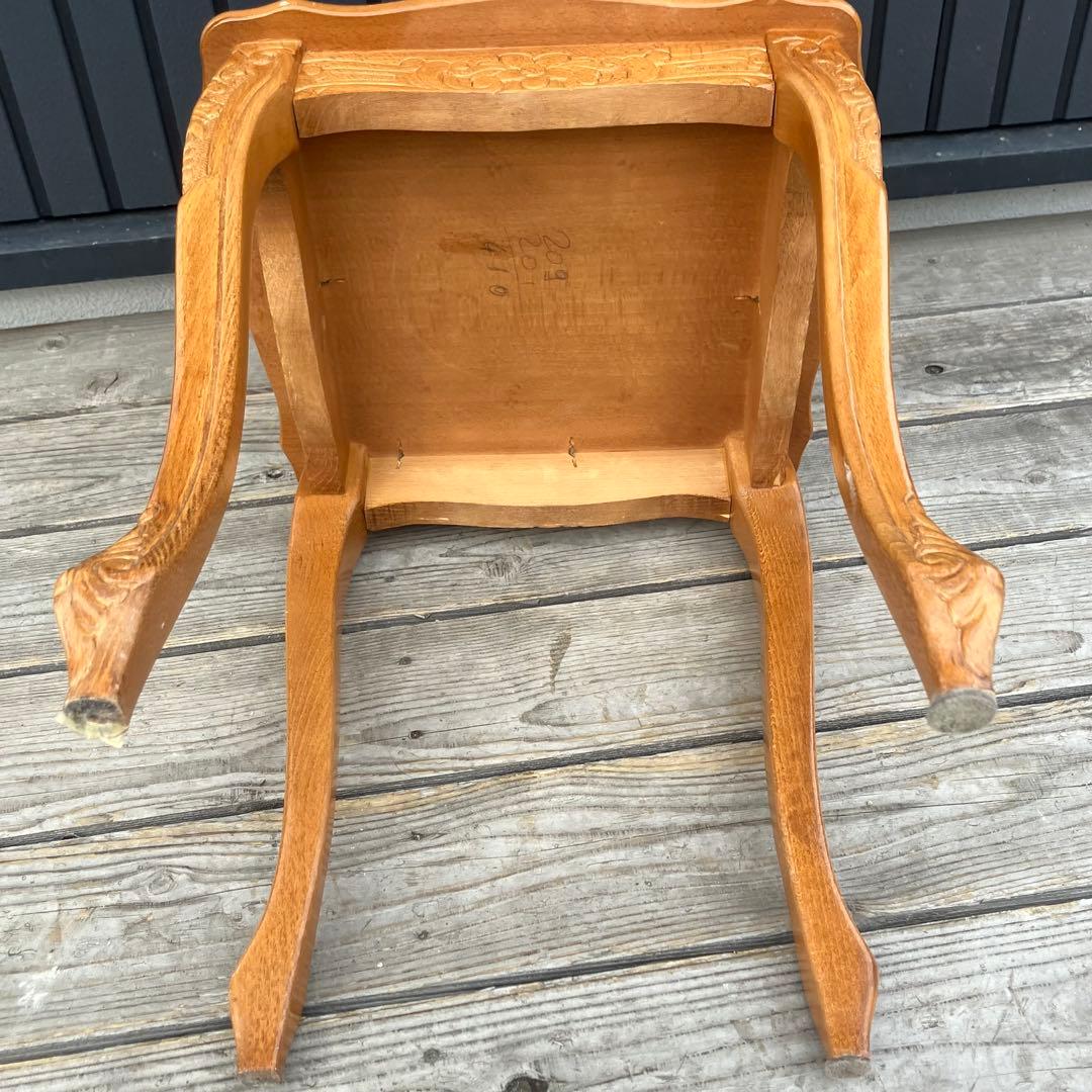 イタリアアンティーク 花柄象嵌 木製サイドボード 飾り棚 ミニテーブル