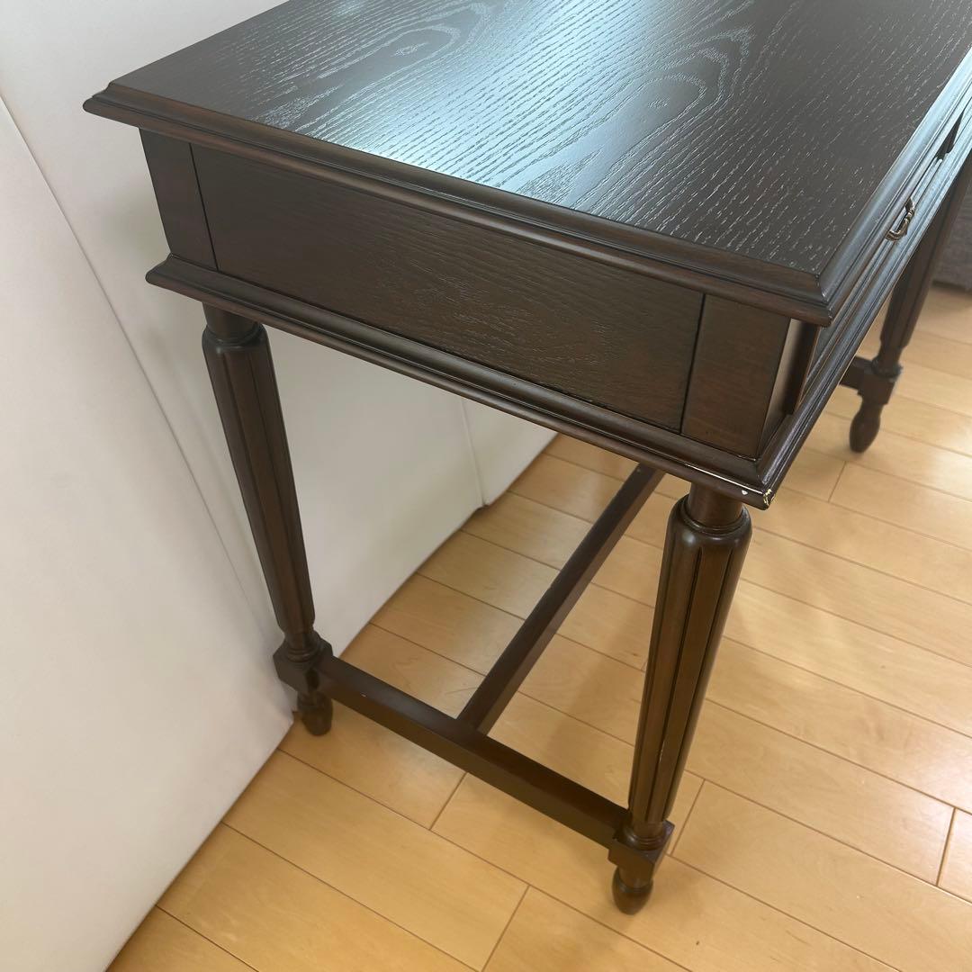 アンティーク　コンソール　英国　デスク　ウォールナット　クラシックデスク　美品
