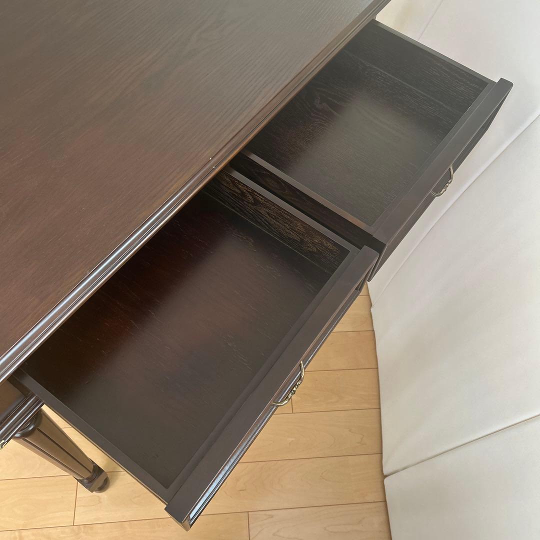 アンティーク　コンソール　英国　デスク　ウォールナット　クラシックデスク　美品