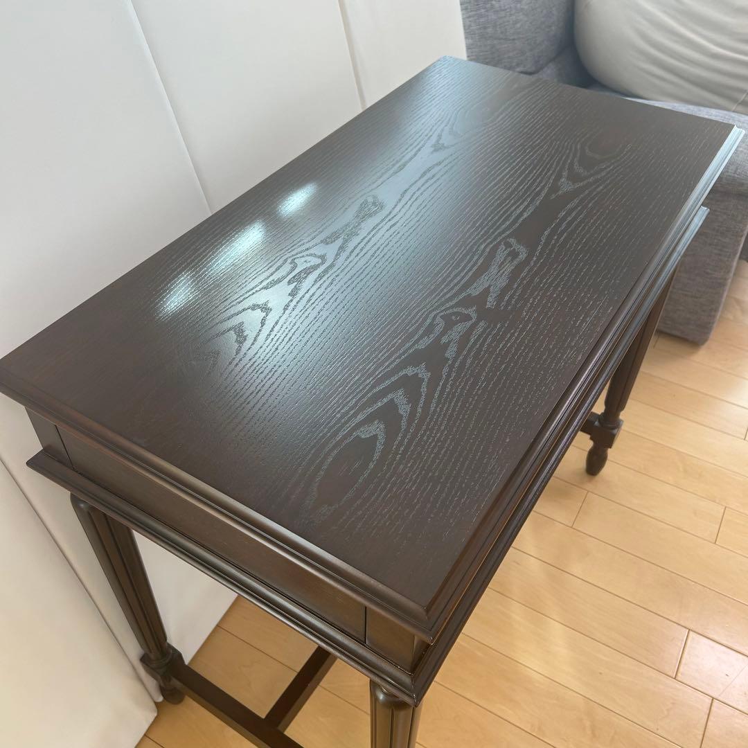 アンティーク　コンソール　英国　デスク　ウォールナット　クラシックデスク　美品