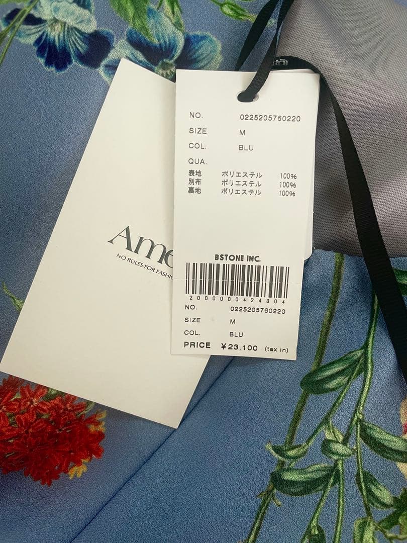 新品未着用★Ameri Vintage BLOOM DRESS ブルー