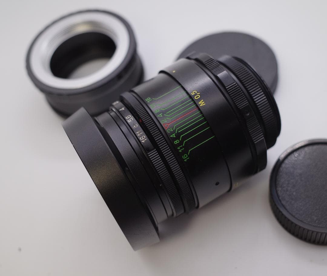 68 未使用　ぐるぐるボケレンズ　 ヘリオス　44-2　M42 アダプター付