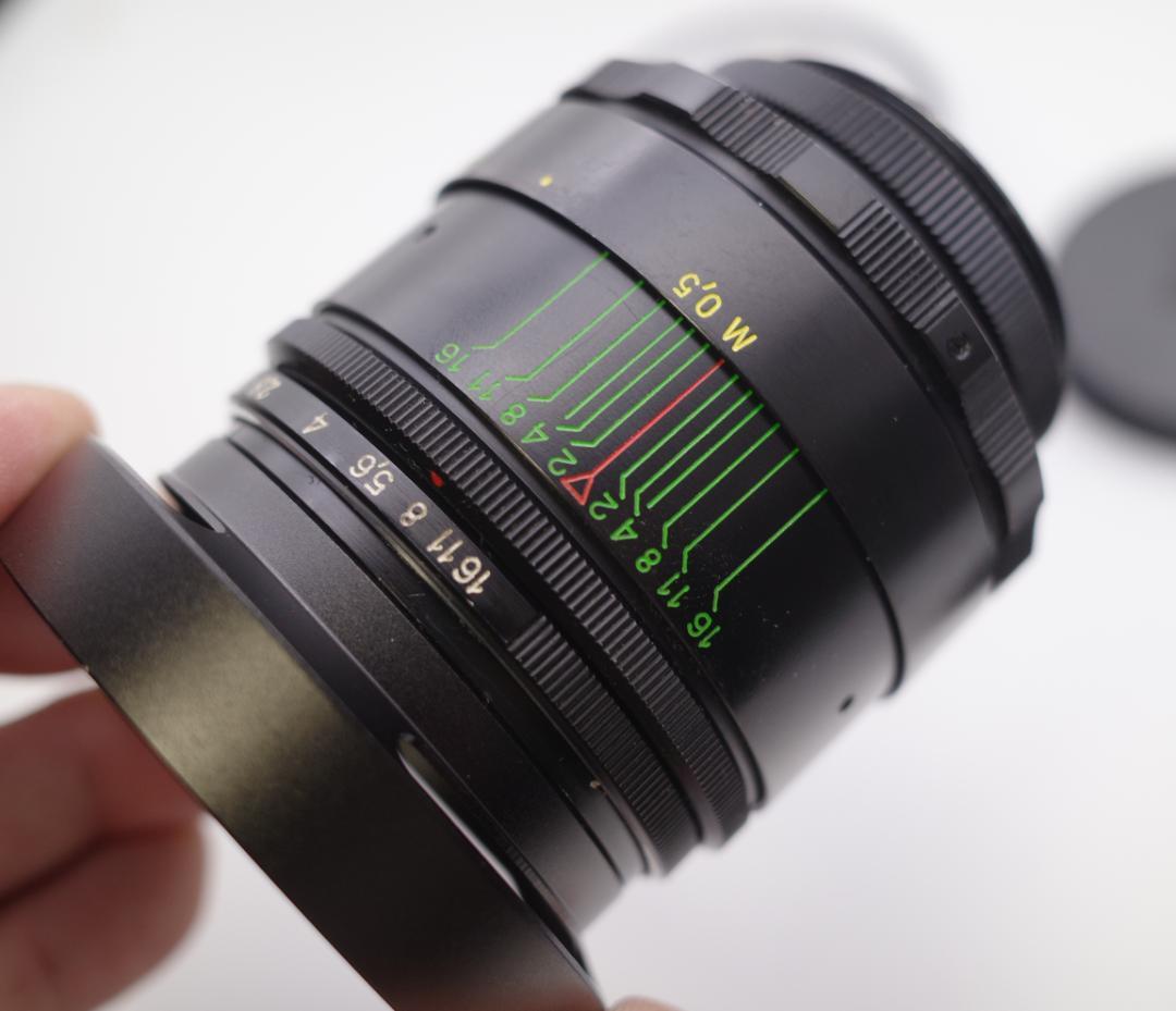 68 未使用　ぐるぐるボケレンズ　 ヘリオス　44-2　M42 アダプター付