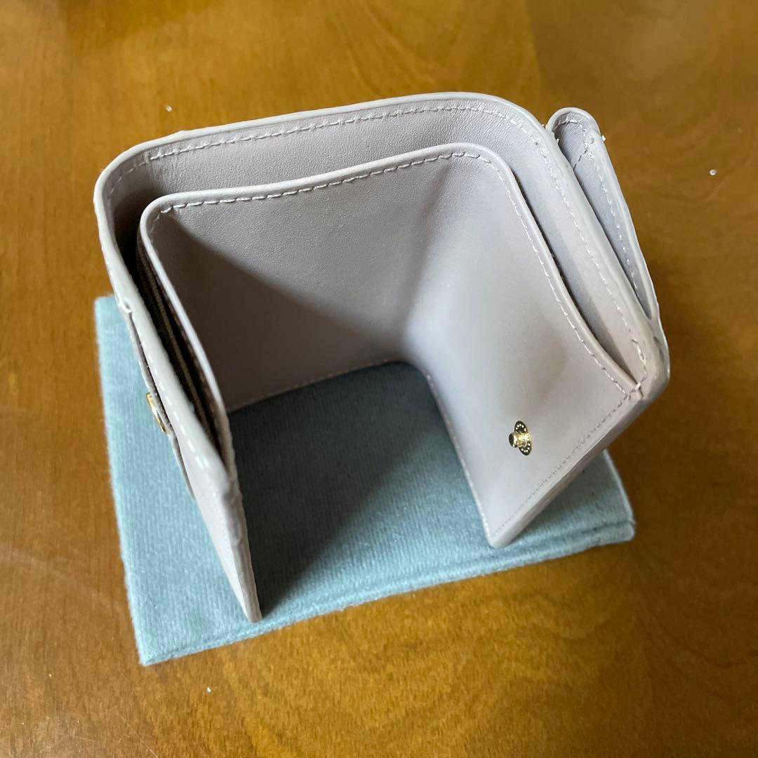 ヒマラヤクロコダイル　コンパクト　三つ折り財布　三京商会　未使用