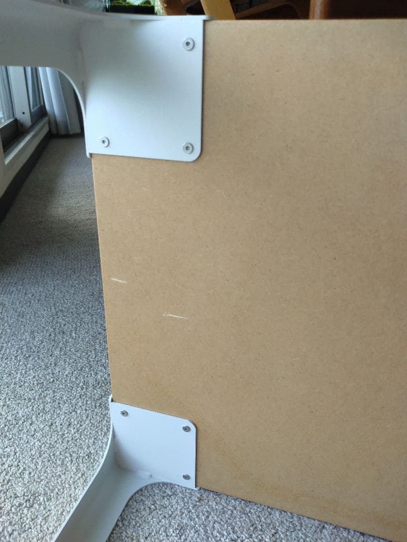 【訳あり】MUJI無印良品 スチール脚木製デスク/オーク材90cm学習机テーブル