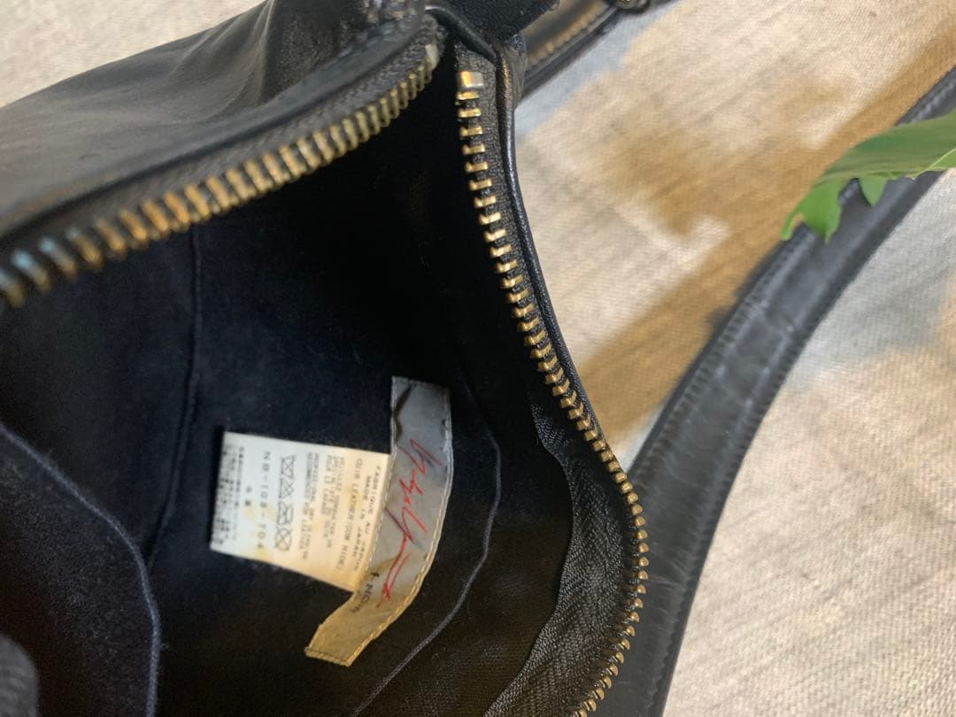 Yohji Yamamoto +NOIR　ショルダーバッグ　ドレープパーツ　希少