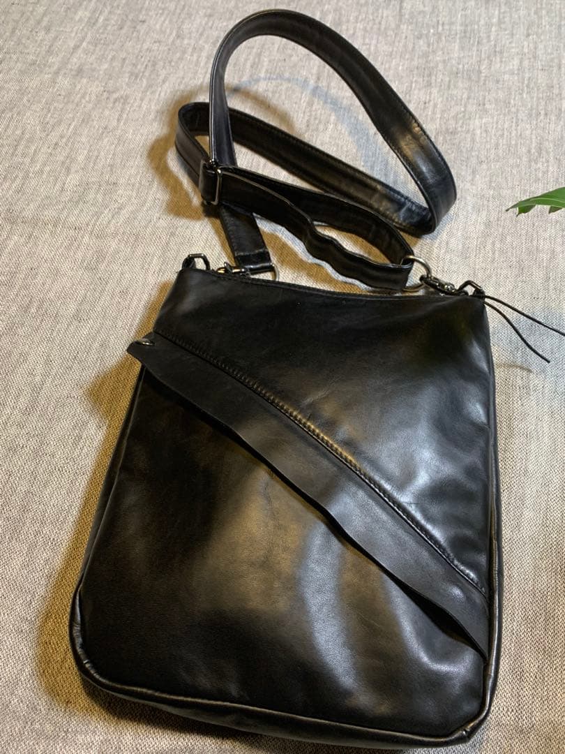 Yohji Yamamoto +NOIR　ショルダーバッグ　ドレープパーツ　希少