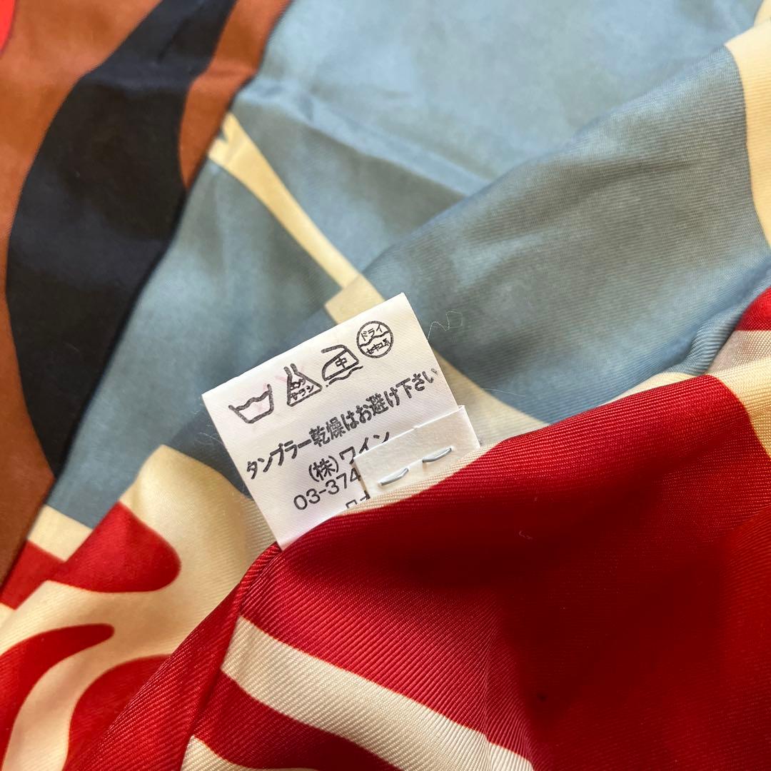 machiko jinto ウールモヘヤコート　マルチカラー　サイズＭ　裏地総柄