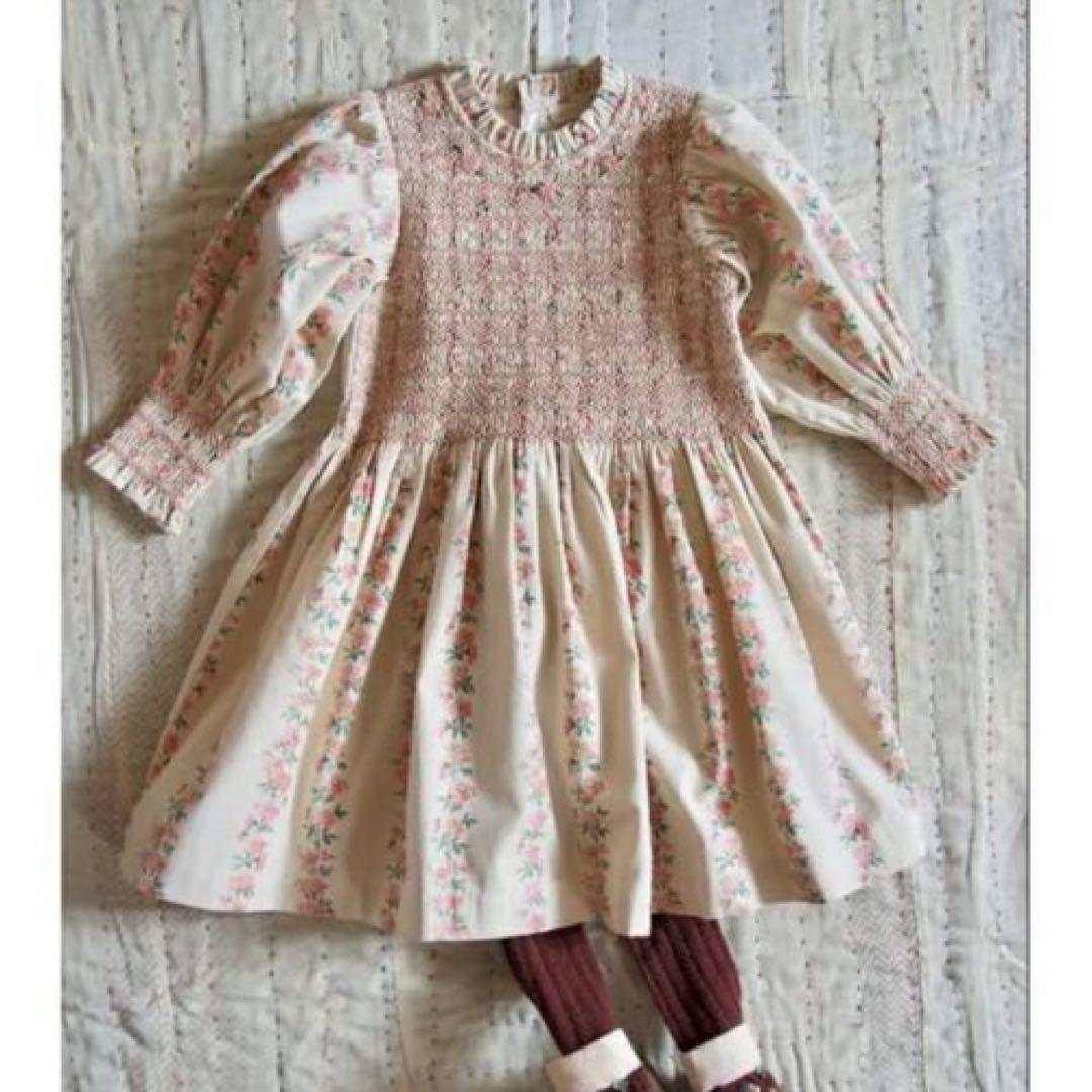 【新品未使用】 完売品 bonjour diary ワンピース 4Y