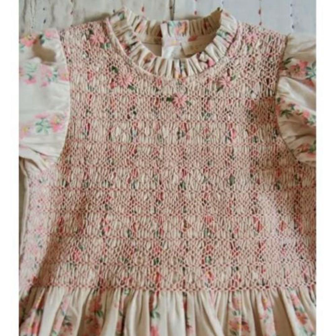 【新品未使用】 完売品 bonjour diary ワンピース 4Y