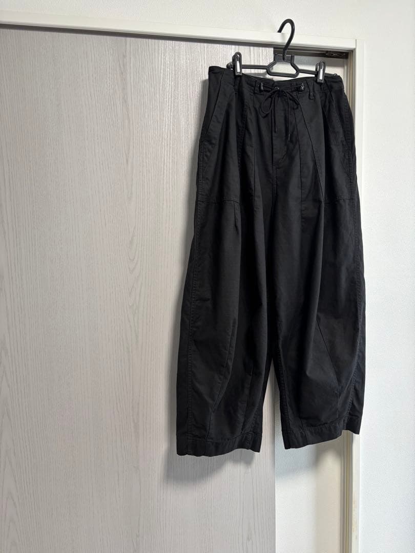 needles ニードルス ヒザデル ワーク パンツ ブラック