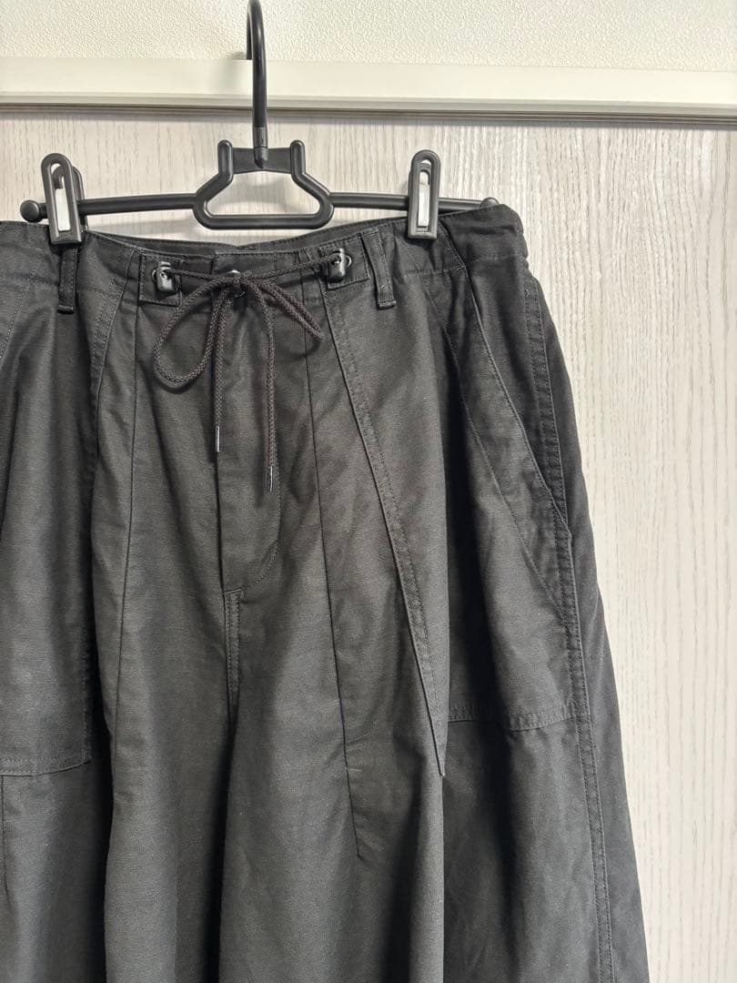 needles ニードルス ヒザデル ワーク パンツ ブラック