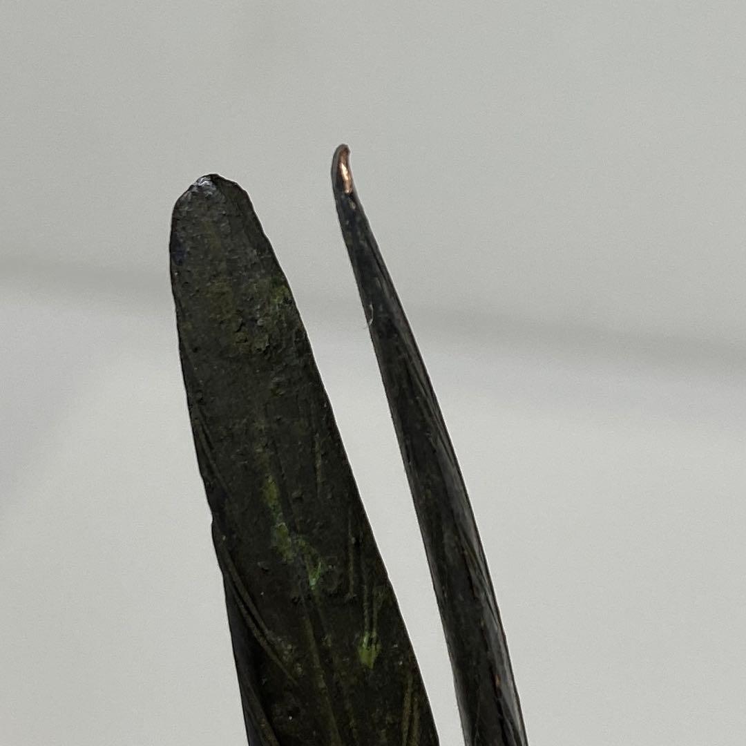 専用　押本清司　銅製　彩色　双鶏　「清司作」　2255g 東さ7-0425☆2F