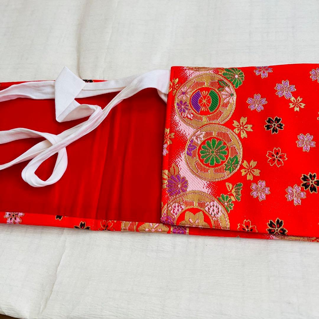 七五三　7歳　結び帯　はこせこセット　帯揚げ　しごき