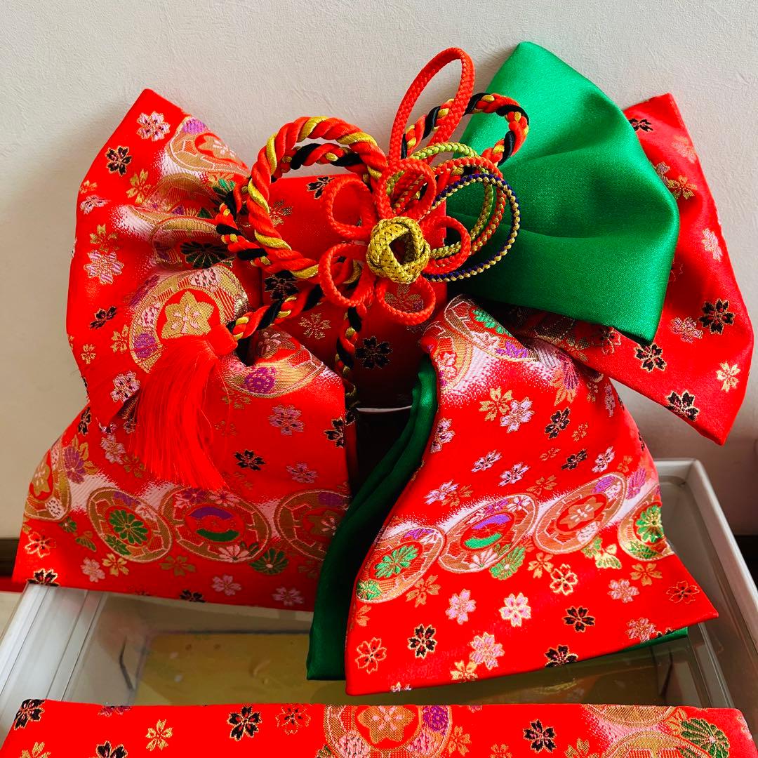 七五三　7歳　結び帯　はこせこセット　帯揚げ　しごき