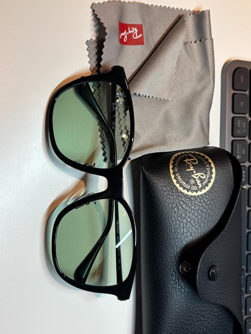 Ray-Ban RB4333D スクエア 黒緑 GEOfit 美品
