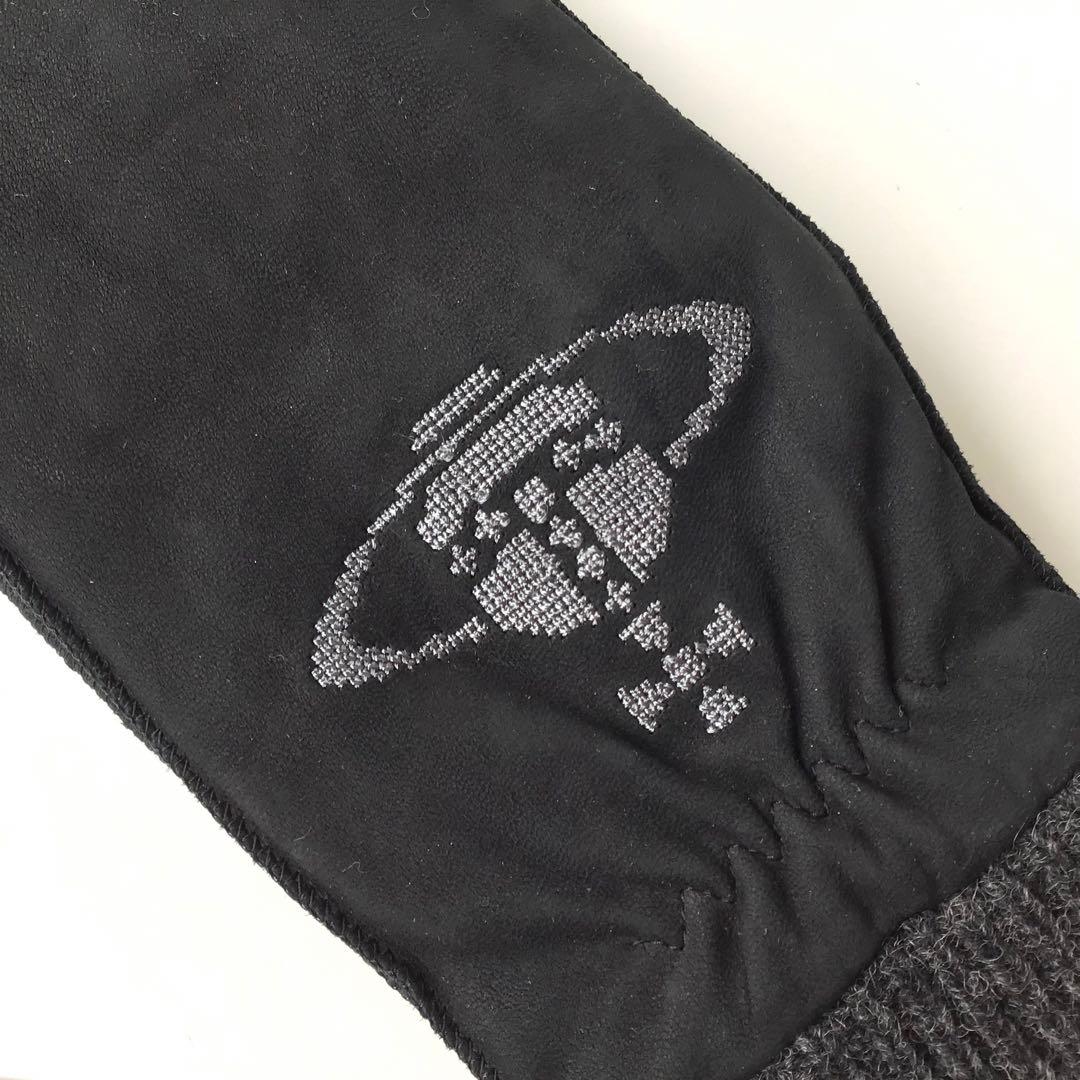【新品】ヴィヴィアンウエストウッド✨羊革ミトン グローブ 手袋 ブラック レザー