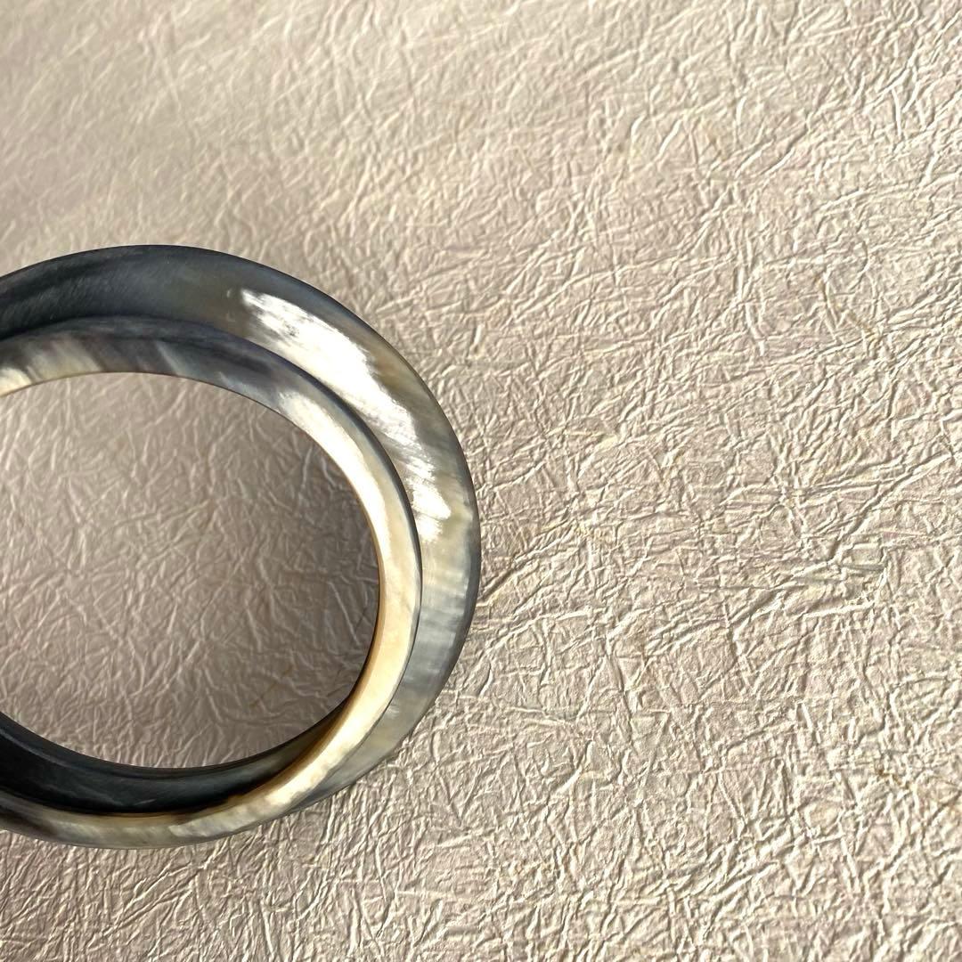 CATH・Sキャッツ　ホーンバングル2本セット　重ねづけ　ダークグレー