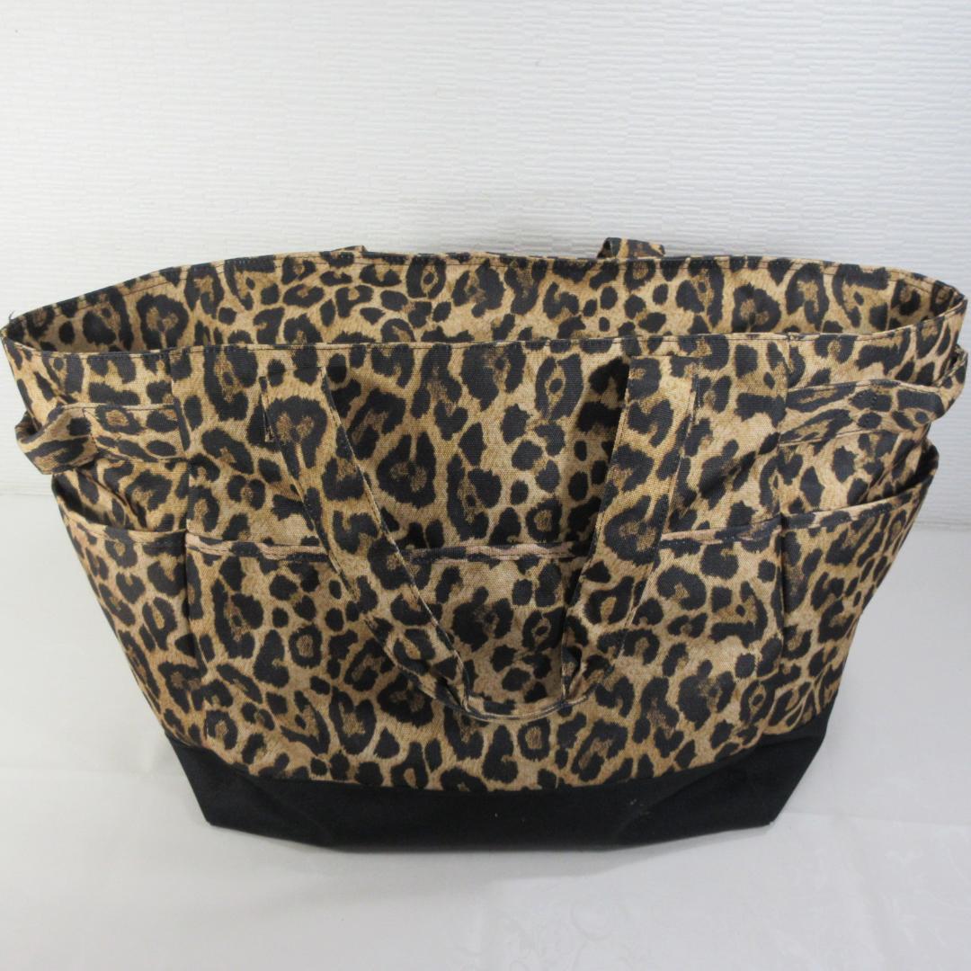 美品：パーリーゲイツ レオパード柄ロッカーバッグ