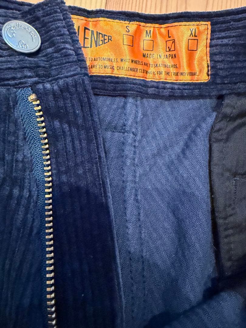 CHALLENGER コーデュロイパンツ Lサイズ ネイビー