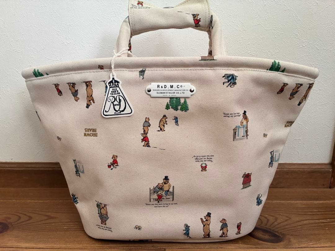 R&D.M.Co- オールドマンズテーラー ブラウンベアーズ マルシェバッグ