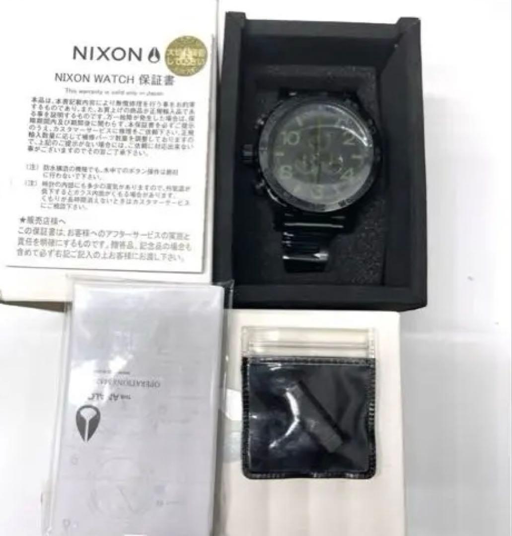 ニクソン nixon 51-30 クロノマットブラック　未使用品